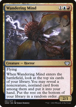 naokuroshop MTG [VOW][251][多][U][EN][さまよう心/Wandering Mind] NM