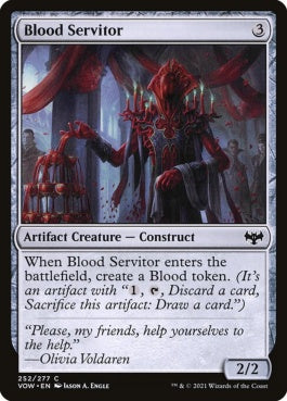 naokuroshop MTG [VOW][252][茶][C][EN][血の給仕/Blood Servitor]（foil） NM