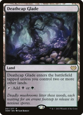 naokuroshop MTG [VOW][261][土地][R][EN][死天狗茸の林間地/Deathcap Glade] NM