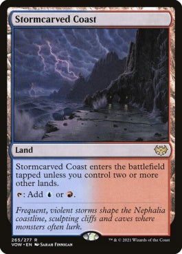 naokuroshop MTG [VOW][265][土地][R][EN][嵐削りの海岸/Stormcarved Coast]（foil） NM