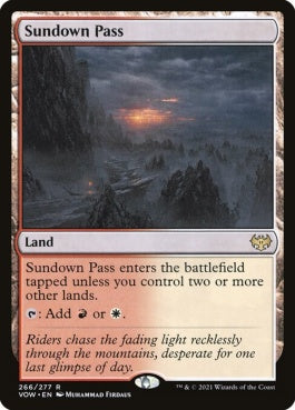 naokuroshop MTG [VOW][266][土地][R][EN][日没の道/Sundown Pass]（foil） NM