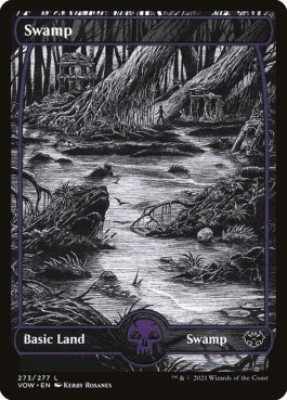 naokuroshop MTG [VOW][273][土地][C][EN][沼/Swamp]（foil） NM