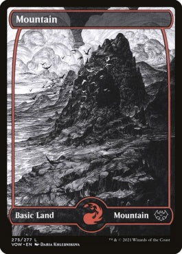 naokuroshop MTG [VOW][275][土地][C][EN][山/Mountain]（foil） NM