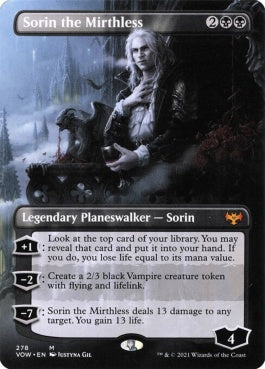 naokuroshop MTG [VOW][278][黒][M][EN][不笑のソリン/Sorin the Mirthless]（foil） NM