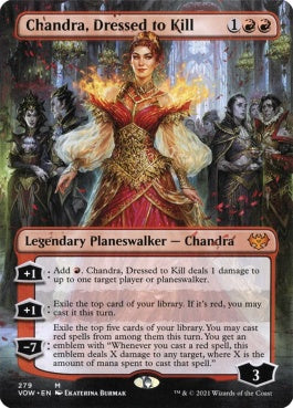 naokuroshop MTG [VOW][279][赤][M][EN][勝負服纏い、チャンドラ/Chandra, Dressed to Kill]（foil） NM