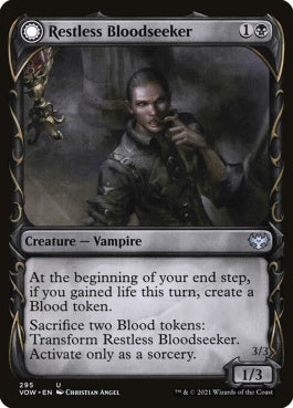 naokuroshop MTG [VOW][295][黒][U][EN][眠れぬ求血者/Restless Bloodseeker]（foil） NM