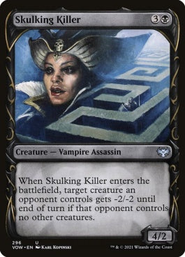 naokuroshop MTG [VOW][296][黒][U][EN][潜伏する殺人者/Skulking Killer]（foil） NM