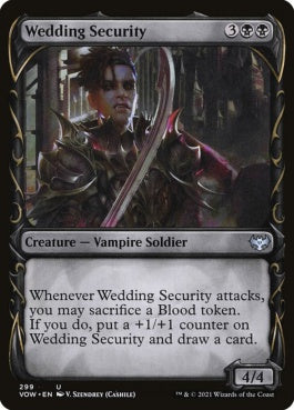 naokuroshop MTG [VOW][299][黒][U][EN][婚礼の警備兵/Wedding Security]（foil） NM