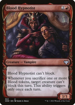 naokuroshop MTG [VOW][302][赤][U][EN][血の催眠術師/Blood Hypnotist]（foil） NM