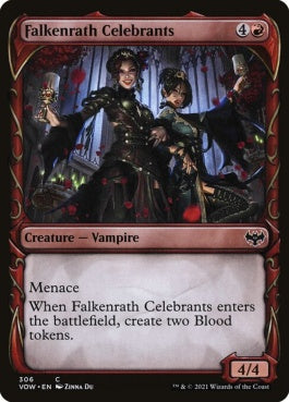 naokuroshop MTG [VOW][306][赤][C][EN][ファルケンラスの祝賀者/Falkenrath Celebrants]（foil） NM