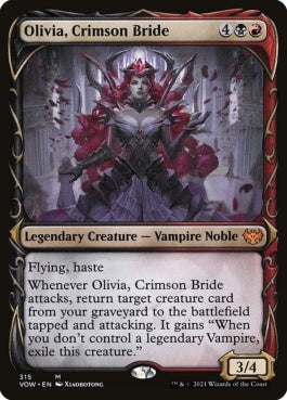 naokuroshop MTG [VOW][315][多][M][EN][真紅の花嫁、オリヴィア/Olivia, Crimson Bride]（foil） NM