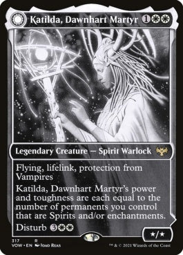 naokuroshop MTG [VOW][317][白][R][EN][ドーンハルトの殉教者、カティルダ/Katilda, Dawnhart Martyr]（foil） NM