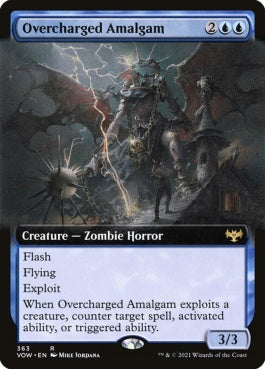 naokuroshop MTG [VOW][363][青][R][EN][過充電縫合体/Overcharged Amalgam]（foil） NM