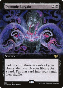 naokuroshop MTG [VOW][368][黒][R][EN][悪魔の取り引き/Demonic Bargain]（foil） NM