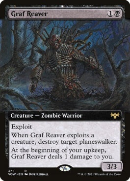 naokuroshop MTG [VOW][371][黒][R][EN][墓の肉裂き/Graf Reaver]（foil） NM