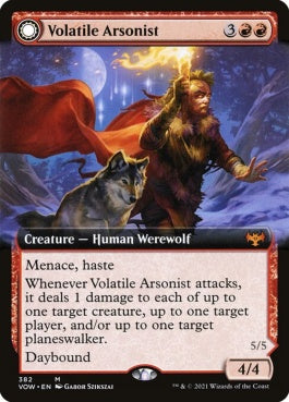 naokuroshop MTG [VOW][382][赤][M][EN][移り気な放火魔/Volatile Arsonist]（foil） NM