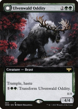 naokuroshop MTG [VOW][394][緑][R][EN][ウルヴェンワルドの奇異/Ulvenwald Oddity]（foil） NM