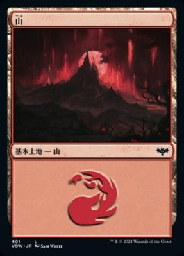 naokuroshop MTG [VOW][401][土地][C][JP][山/Mountain]（foil） NM