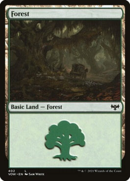 naokuroshop MTG [VOW][402][土地][C][EN][森/Forest] NM