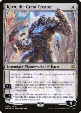 naokuroshop MTG [WAR][001][無][R][EN][大いなる創造者、カーン/Karn, the Great Creator] NM