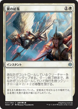 naokuroshop MTG [WAR][027][白][U][JP][翼の結集/Rally of Wings] NM