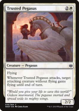 naokuroshop MTG [WAR][036][白][C][EN][信頼あるペガサス/Trusted Pegasus] NM