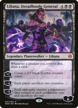 naokuroshop MTG [WAR][097][黒][M][EN][戦慄衆の将軍、リリアナ/Liliana, Dreadhorde General] NM