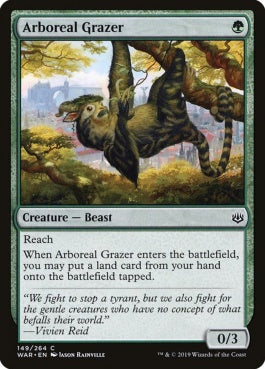 naokuroshop MTG [WAR][149][緑][C][EN][樹上の草食獣/Arboreal Grazer] NM