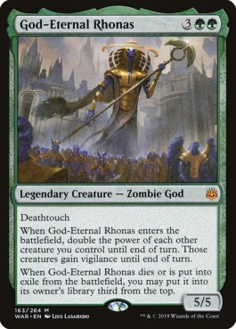 naokuroshop MTG [WAR][163][緑][M][EN][永遠神ロナス/God-Eternal Rhonas] NM