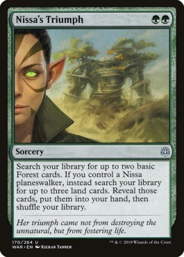 naokuroshop MTG [WAR][170][緑][U][EN][ニッサの勝利/Nissa's Triumph] NM