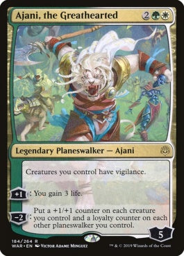 naokuroshop MTG [WAR][184][多][R][EN][寛大なる者、アジャニ/Ajani, the Greathearted] NM