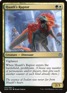 naokuroshop MTG [WAR][200][多][U][EN][ファートリの猛竜/Huatli's Raptor] NM