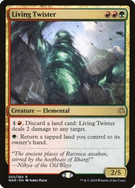 naokuroshop MTG [WAR][203][多][R][EN][生ける竜巻/Living Twister] NM