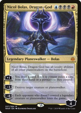 naokuroshop MTG [WAR][207][多][M][EN][龍神、ニコル・ボーラス/Nicol Bolas, Dragon-God] NM