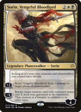 naokuroshop MTG [WAR][217][多][R][EN][復讐に燃えた血王、ソリン/Sorin, Vengeful Bloodlord] NM