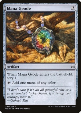 naokuroshop MTG [WAR][241][茶][C][EN][マナ晶洞石/Mana Geode] NM