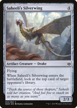 naokuroshop MTG [WAR][243][茶][C][EN][サヒーリの銀翼/Saheeli's Silverwing] NM