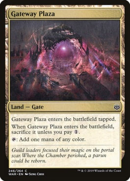 naokuroshop MTG [WAR][246][土地][C][EN][ギルド門通りの公有地/Gateway Plaza] NM