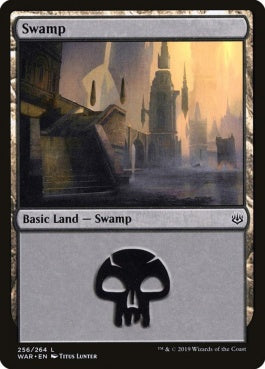 naokuroshop MTG [WAR][256][土地][C][EN][沼/Swamp] NM