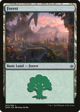 naokuroshop MTG [WAR][262][土地][C][EN][森/Forest] NM