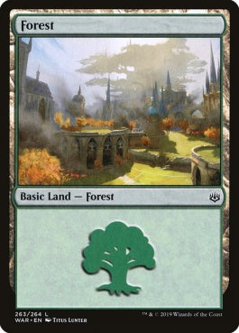 naokuroshop MTG [WAR][263][土地][C][EN][森/Forest] NM