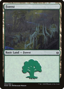 naokuroshop MTG [WAR][264][土地][C][EN][森/Forest] NM