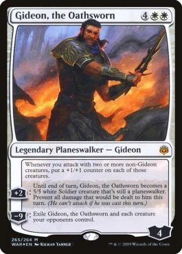 naokuroshop MTG [WAR][265][白][M][EN][誓いを立てた者、ギデオン/Gideon, the Oathsworn] NM