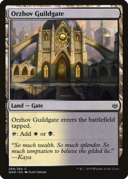 naokuroshop MTG [WAR][269][土地][C][EN][オルゾフのギルド門/Orzhov Guildgate] NM