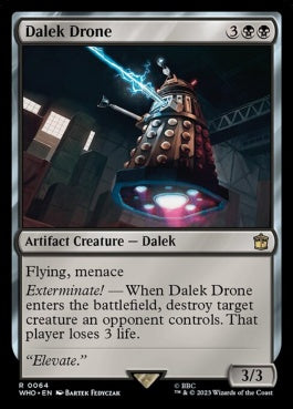 naokuroshop MTG [WHO][0064][黒][R][EN][ダーレクのドローン/Dalek Drone] NM