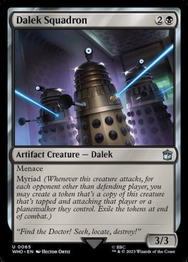 naokuroshop MTG [WHO][0065][黒][U][EN][ダーレク軍団/Dalek Squadron] NM