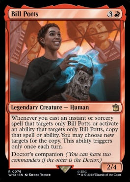 naokuroshop MTG [WHO][0076][赤][R][EN][ビル・ポッツ/Bill Potts]（foil） NM