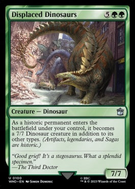 naokuroshop MTG [WHO][0100][緑][U][EN][転置された恐竜/Displaced Dinosaurs] NM