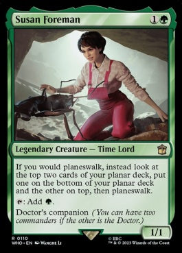 naokuroshop MTG [WHO][0110][緑][R][EN][スーザン・フォアマン/Susan Foreman]（foil） NM