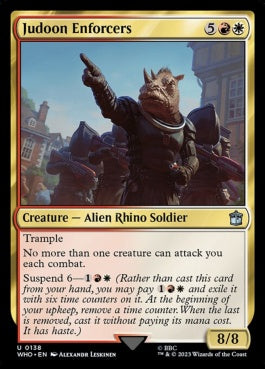 naokuroshop MTG [WHO][0138][多][U][EN][ジャドゥーンの執行者/Judoon Enforcers]（foil） NM